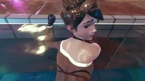 Tracer from Overwatch poolfuck in doggystyle and missionary pose underwater hot sex 3d animation porn